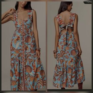 Farm Rio Square Neck Mididress